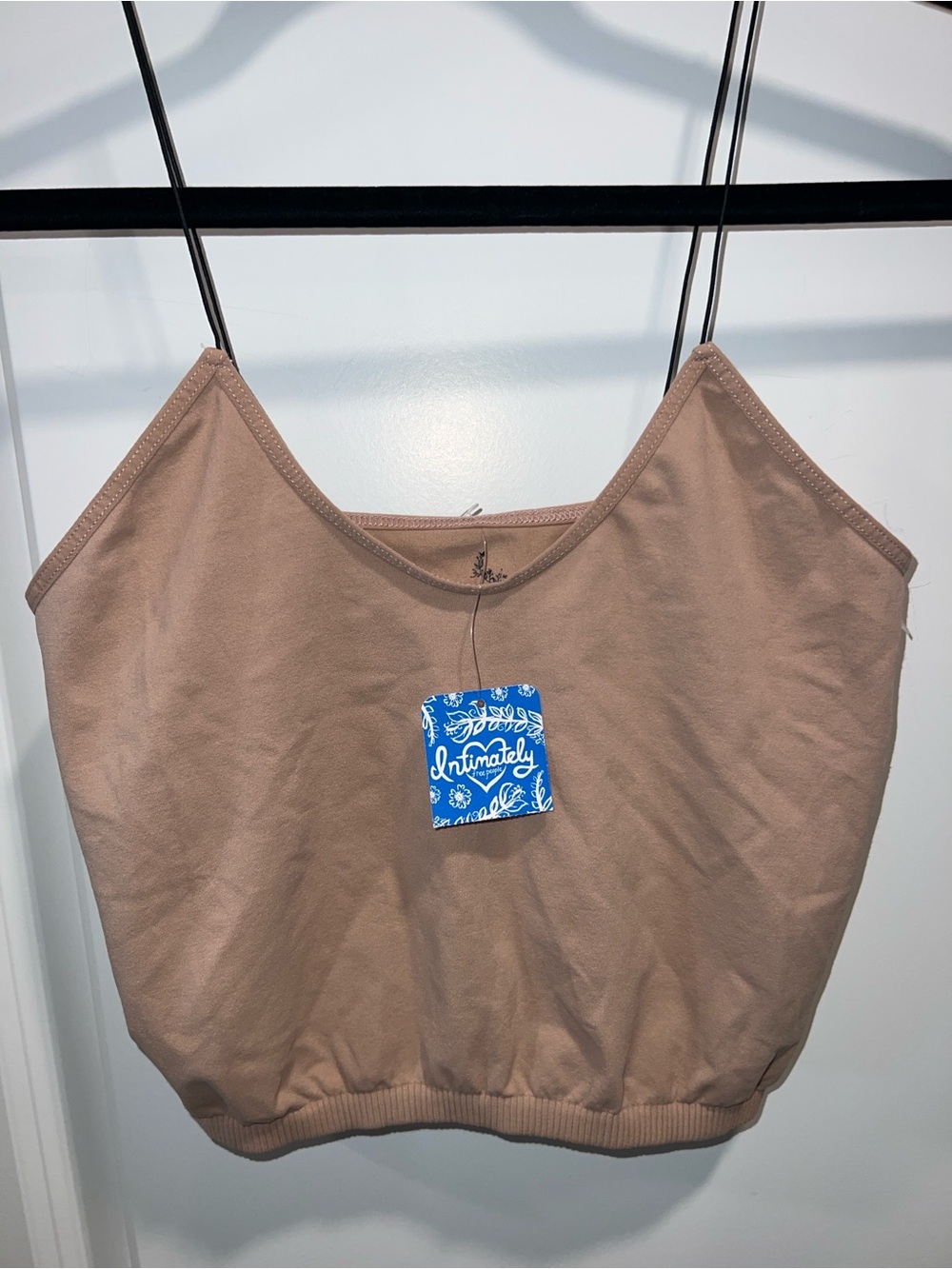 Intimately By Free People Women’s Neutral Spaghetti Strap Cropped Cami -Size M/L